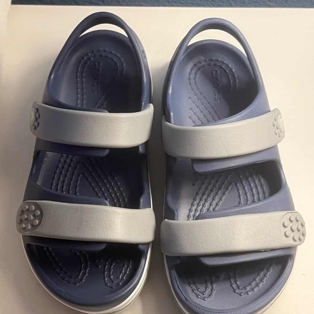 CROCS Gray Sandals with Non-Slip Sole